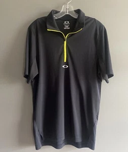Oakley kurzärmeliges Performance-Poloshirt mit 1/2 Reißverschluss Größe Medium - Bild 1 von 4
