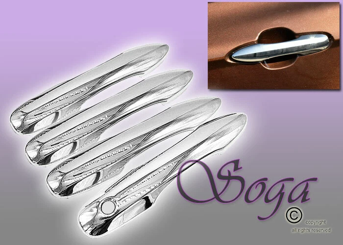 PARA 2018-2020 TOYOTA CAMRY TAMPA DE SOBREPOSIÇÃO DE MAÇANETA DE PORTA CROMADA SEM CHAVE INTELIGENTE - Imagem 1 de 1