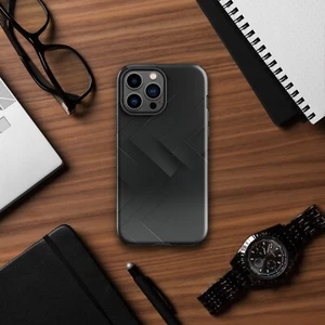 Stealth Armor Black iPhone Case – Matte or Glossy Finish, Impact-Resistant - Picture 1 of 16