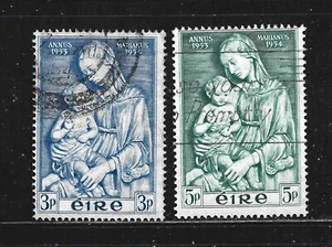 IRELAND – 1954 – MARIAN YEAR ISSUE – Sc #151-152 - SET OF 2 - USED - Picture 1 of 2