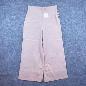 Good Luck Gem Pants Womens Medium Pink Wide Leg Lightweight Girly Romantic - Picture 1 of 8