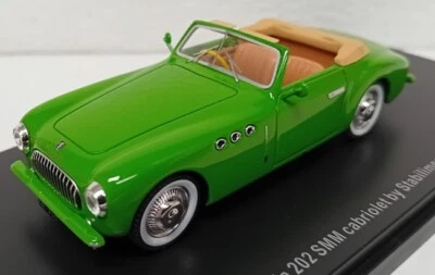 CISITALIA 202 SMM CABRIOLET STABILIMENTI FARINA 1947 VERDE ESVAL 43076A - Immagine 1 di 3