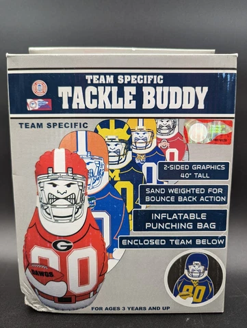 West Viriginia Mountaineers Tackle Buddy Inflatable Punching Bag NIB Cover