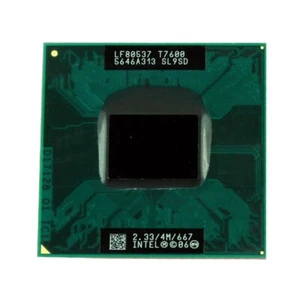 Intel Core 2 Duo T7600 CPU 2.33GHz Dual-Core 4MB SL9SD Processor - Picture 1 of 1