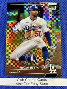2022 #150 Mookie Betts Topps Stadium Club Chrome Baseball X-Fractor Dodgers - Imagen 1 de 2