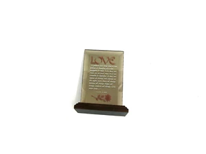 1 Corinthians 13 Desk Mirror plaque - Picture 1 of 2