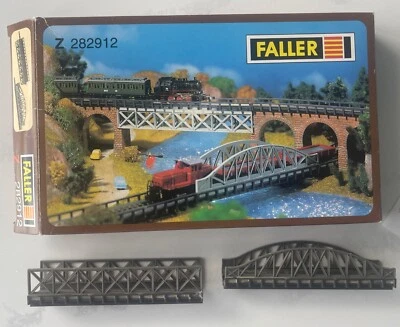 Faller 282912 2912 Z Scale Steel Girder Bridge Kit (2 Pieces) Built Fast Ship - Image 1 of 4