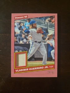 2020 Donruss Vladimir Guerrero Jr. 1986 Materiali Rosa SP/99 #86M-VG GU Mazza - Foto 1 di 1