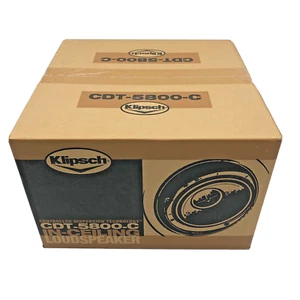 Klipsch CDT-5800-C In-Ceiling Speaker Loudspeaker Controlled Dispersion White 8" - Picture 1 of 12