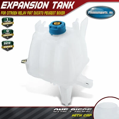 Coolant Expansion Tank for Citroen Relay Fiat Ducato Peugeot Boxer 2.2 2.3 3.0 - Image 1 of 4