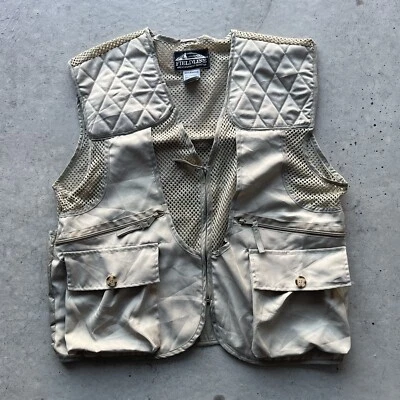 VTG Fieldline Vest Mens Medium Khaki Fishing Mesh Pocket Shooting Trap Hunting - Image 1 of 4