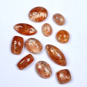 AAA Natural Sunstone Cabochon Mix Shape Loose Sunstone Gemstone Wholesale Lot - Picture 1 of 4