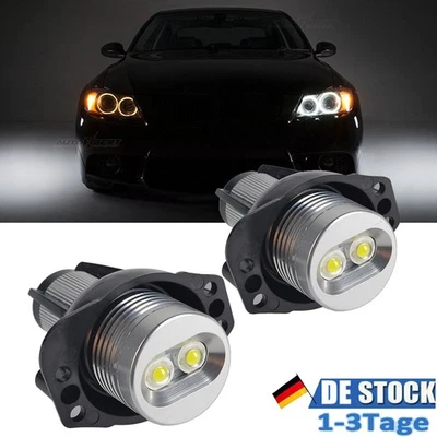 2X LED Angel Eyes Für BMW E90 E91 XENON WEISS Standlicht Für BMW Ringe 6000K~ - Bild 1 von 4