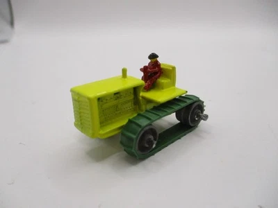 MATCHBOX LESNEY No. 8A-2 CATERPILLAR TRACTOR. CODE 3 RED DRIVER/NEW GREEN TREAD - Image 1 of 4