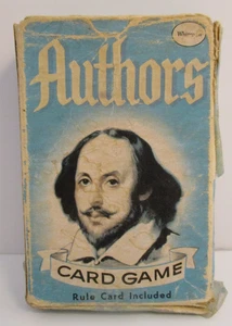 Whitman's Authors Card Game Mark Twain Charles Dickens Shakespeare Stevenson - Picture 1 of 16
