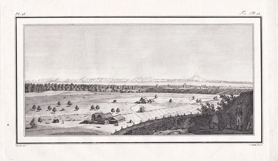 Caucase Kaukasus Montagnes Russie Gravure Cuivre 1805 - Photo 1/1