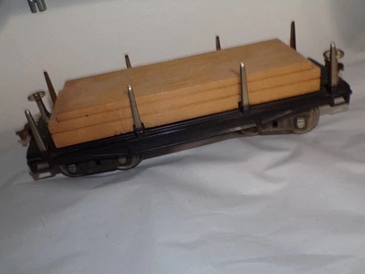Vintage Lionel Standard Gauge Prewar 211 Flat car with lumber load - Image 1 of 4