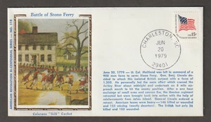 US Colorano Silk American Revolution Bi-Centennial series 118 1979 cover cachet - Bild 1 von 1