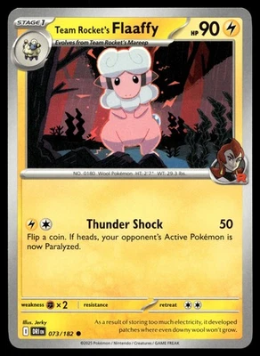 TEAM ROCKET'S FLAAFFY 73/182 COMMON DESTINED RIVALS POKEMON - Image 1 of 4