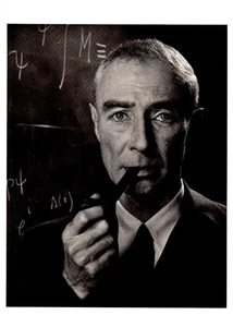 Postal vintage de J. Robert Oppenheimer 1958 por Halsman - Imagen 1 de 2