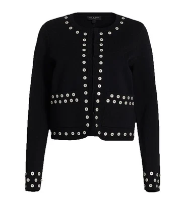 RAG&BONE Melo Button Cardigan Black NWT$498 Size XXS - Image 1 of 4