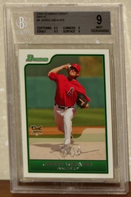 Tarjeta Bowman Draft White Jered Wilson 2006 BGS 9. Foto 1 de 2