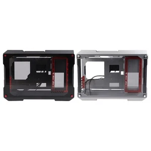 Motherboard Desktop Chassis Mini Fully Transparent Open Support MATX Motherb SAL - Afbeelding 1 van 29