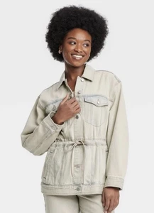 Damen Jeans Cinched Jacke - Universal Thread Vintage Wash M - Bild 1 von 2