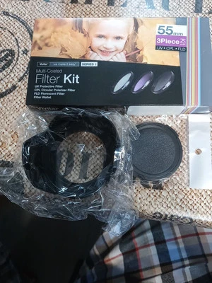 Vivitar 55mm Series 1 Multi Coated Filter Kit (UV, CPL, FLD) - Image 1 of 2