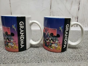 Vintage Walt Disney World “Grandma” "Grandpa" Coffee Mug Characters Thailand - Picture 1 of 8