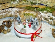 Villaggio invernale natalizio in vaso con luci Art. 1003 (Pellegrini Story)