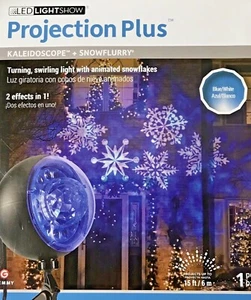 LED Lightshow Projection Plus Kaleidoscope Snowflurry Animated Christmas Lights - Picture 1 of 7