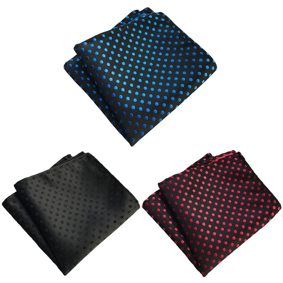 3 Packs Men Stripe Candy Color Pocket Square Handkerchief Wedding Party Hanky - Image 1 of 1