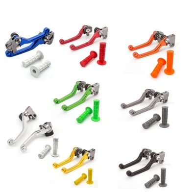 For SUZUKI RM125 RM250 2004 2005 2006 2007 08 Pivot Brake Clutch Lever Dirt Grip - Image 1 of 4