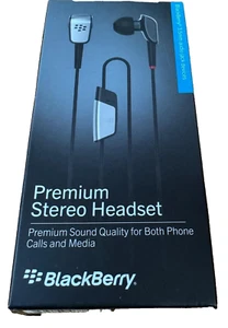 BlackBerry Premium 3.5mm Stereo Handsfree for Z10 Z30 Q10 Q20 KEYone Bold Priv - Picture 1 of 3