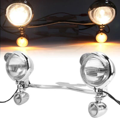 Passing Turn Signal Lighs Bar For Harley Touring Road King Electra Glide - Image 1 of 4