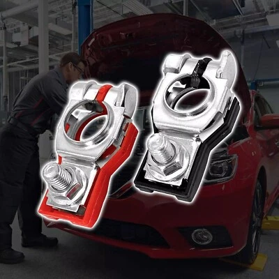 US Car Battery Terminal Clamp Connectors Positive Negative Release Disconnect ×2 - Image 1 of 4