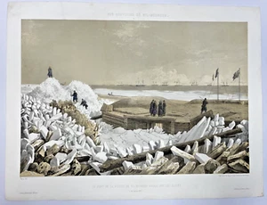 CRIMEA KIL-BOUROUN um 1857 CICERI & PARIS GROSSE ANTIKE ANSICHT 19. JAHRHUNDERT - Bild 1 von 4