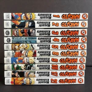 Lot 10 Naruto Volumes 1-5+ English Manga Graphic Books Masashi Kishimoto Shonen - Picture 1 of 10