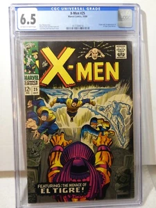 X-Men #25 Marvel 1966 CGC 6.5 OW-W Pages 1st Appearance El Tigre - Picture 1 of 2