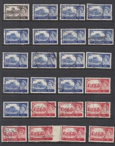 GB GREAT BRITAIN 309-11 USED ALL SHOWING CROSS HAIRS PERF GUIDELINES SOMEWHERE - Picture 1 of 1