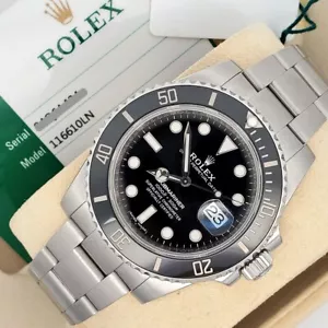 Rolex Submariner Date 40mm Black Dial Steel Watch 116610LN Box Papers - Picture 1 of 7
