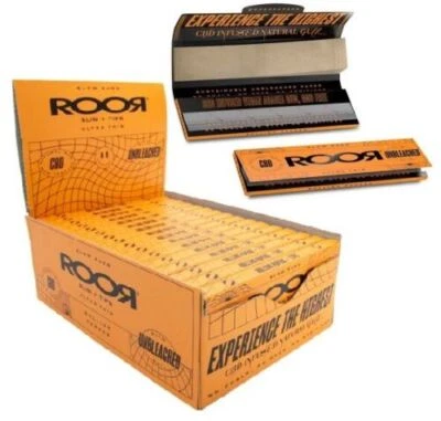 ROOR UNBLEACHED Ultra Thin King Size Pure Rolling Papers + Tips 1 3 6 12 24 32