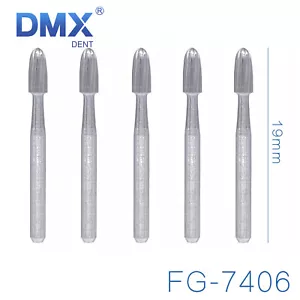 Fresas dentales de carburo de tungsteno DMXDENT recorte y acabado huevo fútbol americano FG7406 5 piezas - Imagen 1 de 4
