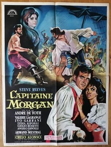 CAPITAINE MORGAN steve reeves affiche cinema originale 80x60 - Imagen 1 de 1