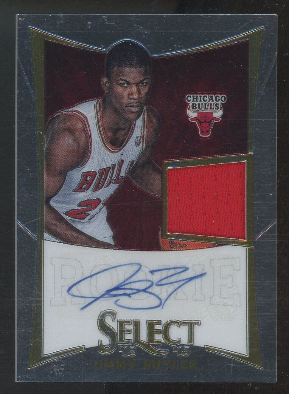2012-13 Panini Select Jimmy Butler RC Rookie Jersey AUTO 55/399 Chicago Bulls