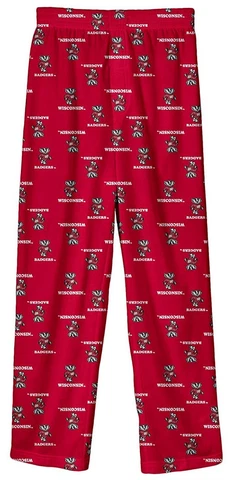 Wisconsin Badgers Youth Team Colorway Red Pajama Pants Cover