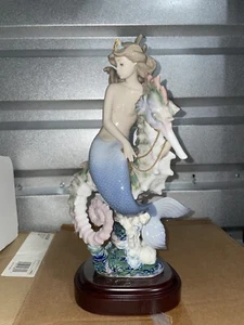 Lladro “Beneath The Waves” 1822 Porcelain Figure Limited MINT W/Box SIGNED #494 - Picture 1 of 14