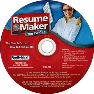 Resume Maker Professional 16 PC Windows New CD-ROM - Picture 1 of 5