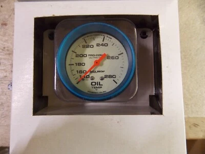 New AutoMeter Pro-Comp Ultra-Nite 2 5/8" Blue Oil Temperature Gauge - 4541 - Image 1 of 2